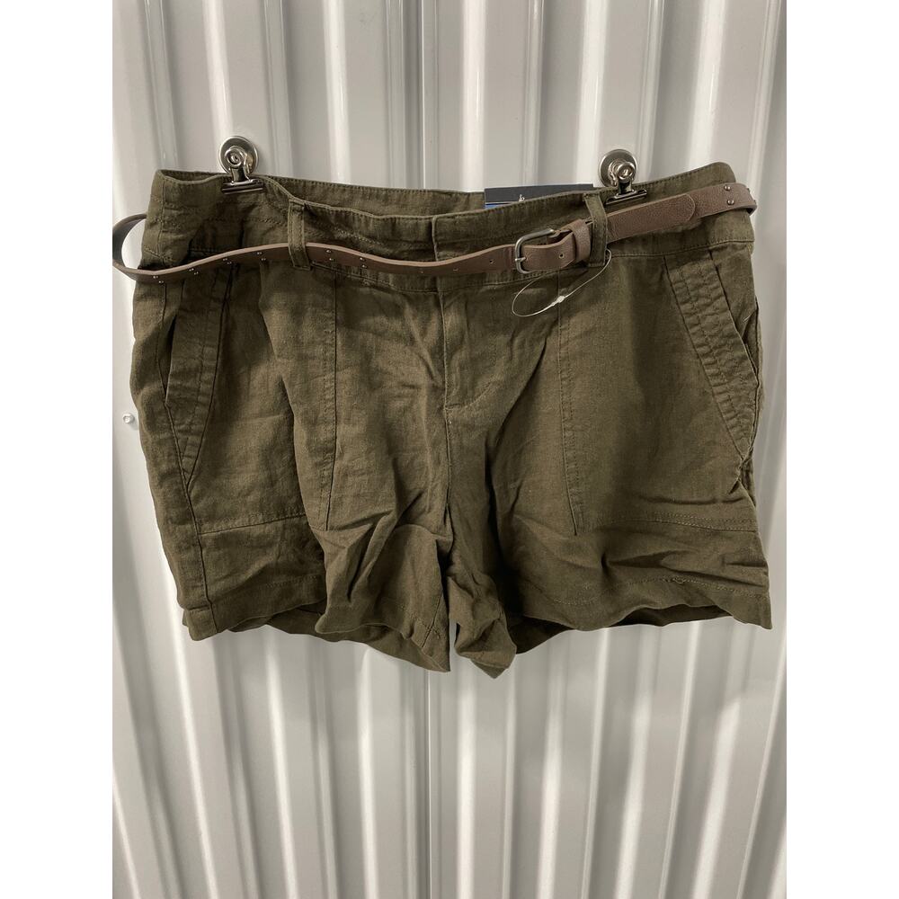 Apt. 9 Short Modern FitColor 300 Tribe Grn Size 12 Rayon/ Linen